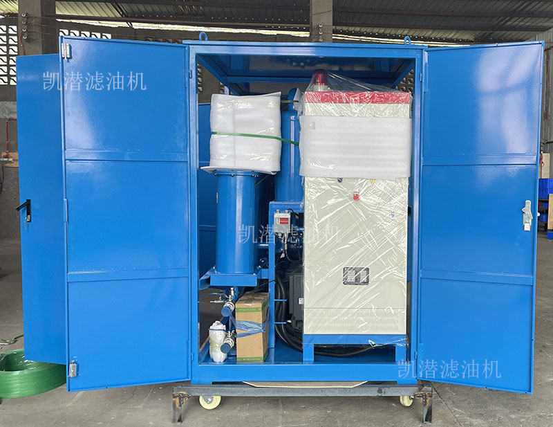 大慶某電廠-雙級(jí)真空濾油機(jī)拆箱現(xiàn)場(chǎng)！